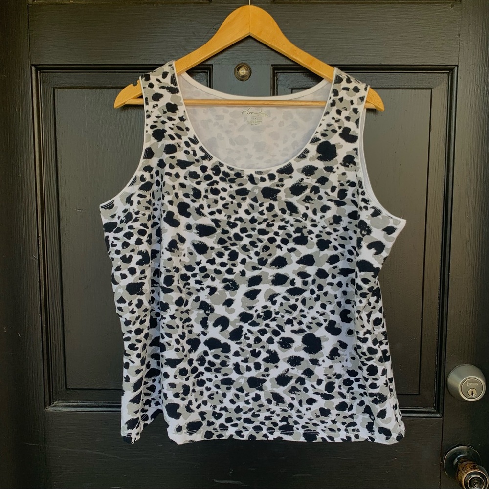 Kim Rogers Leopard Print Tank Top